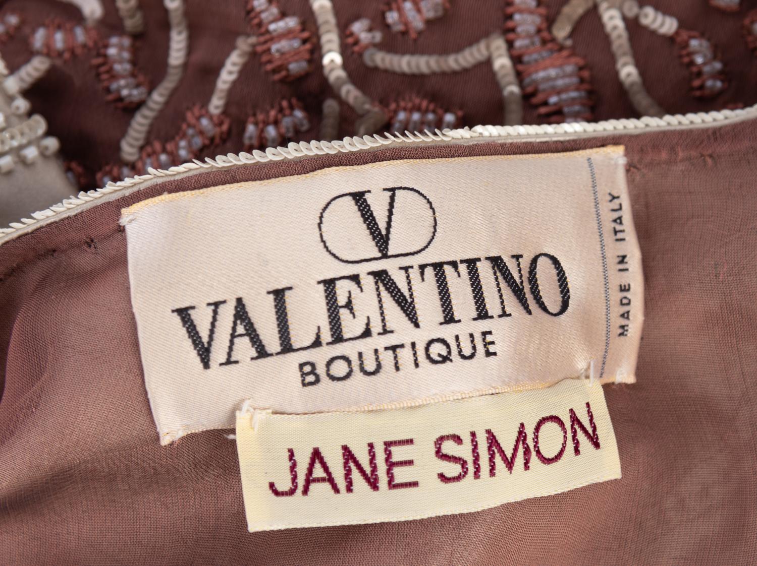 Valentino Embroidered Jacket Trimmed with Feathers, 1990-2000s