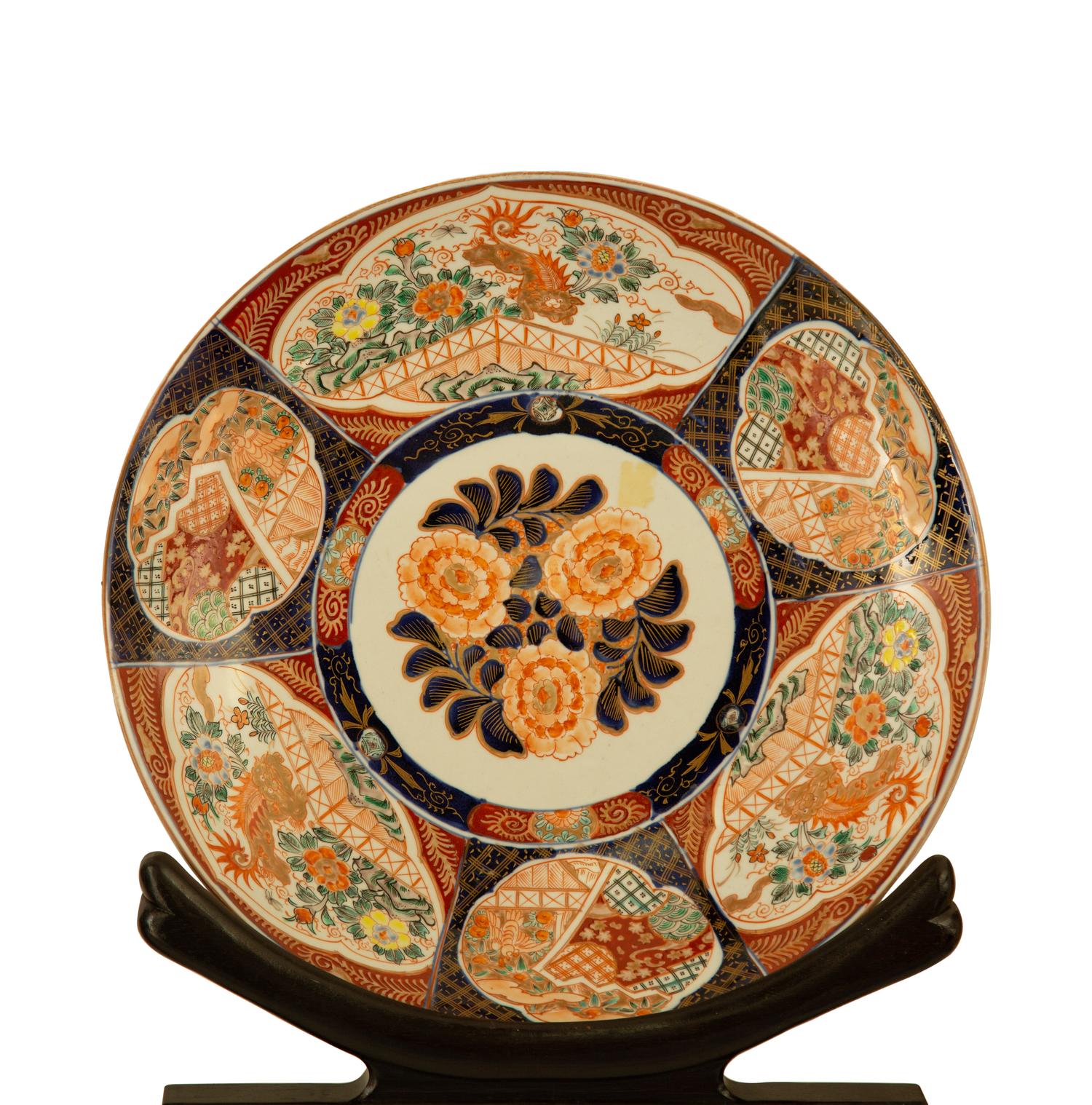 A Pair of Imari Porcelain Chargers