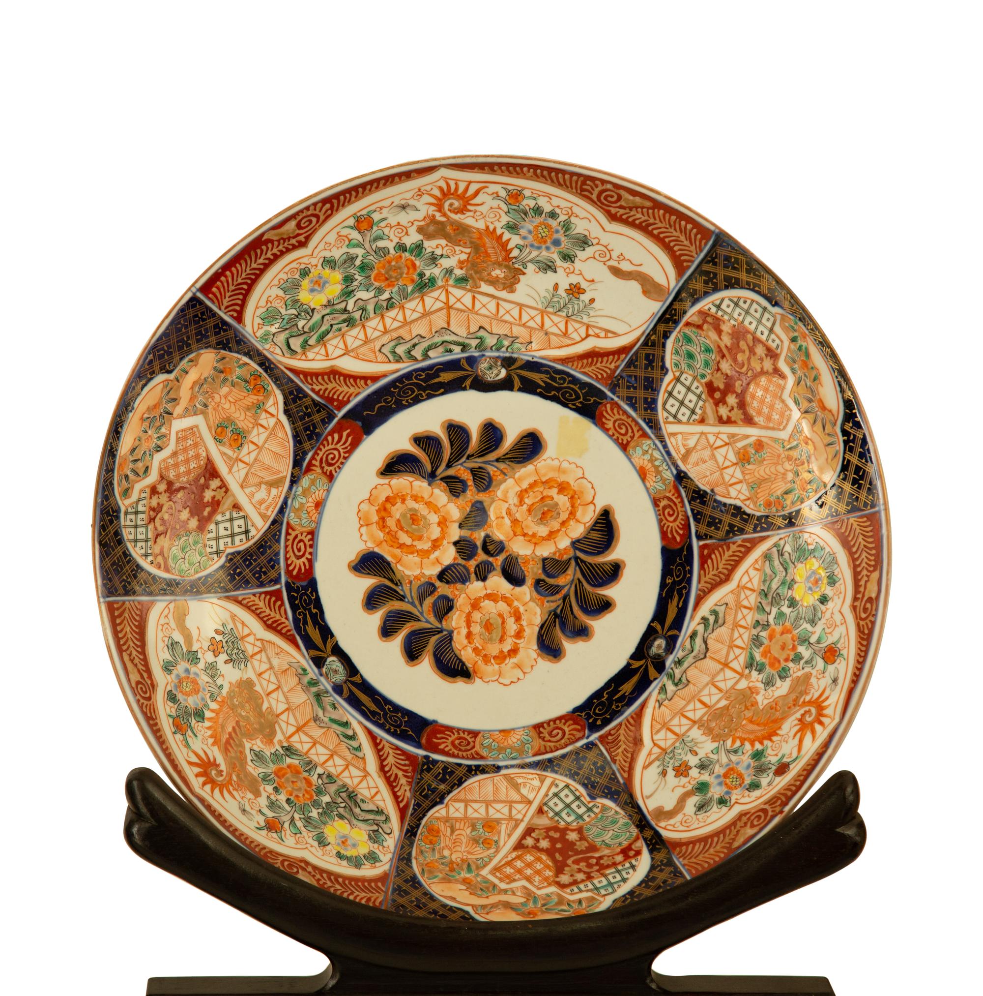 A Pair of Imari Porcelain Chargers