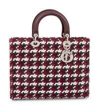 Christian Dior Woven Leather Medium Lady Dior Bag, 2013
