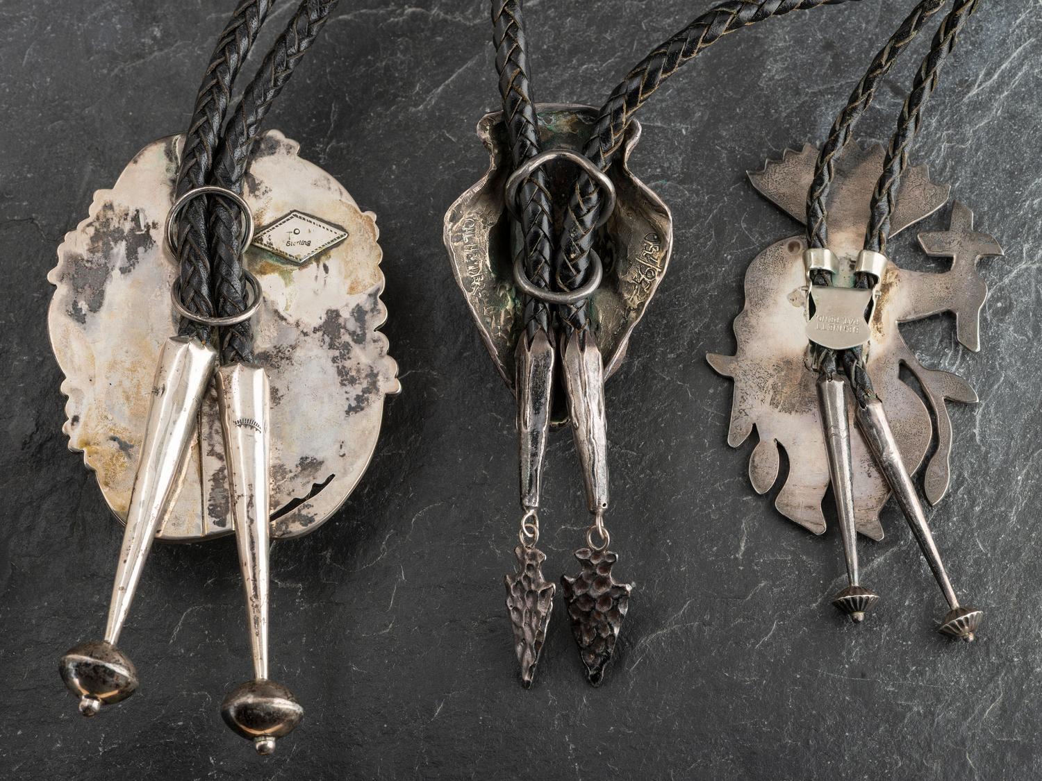 Zuni, Navajo, and Southwestern-style Bolo Ties