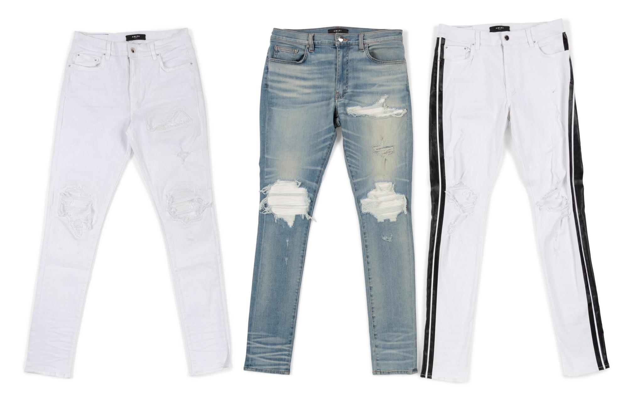 Three Pairs of Amiri Jeans: c. 2017 — BNY 10, 11, 199