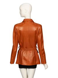 Chanel, Cognac Leather Safari Jacket