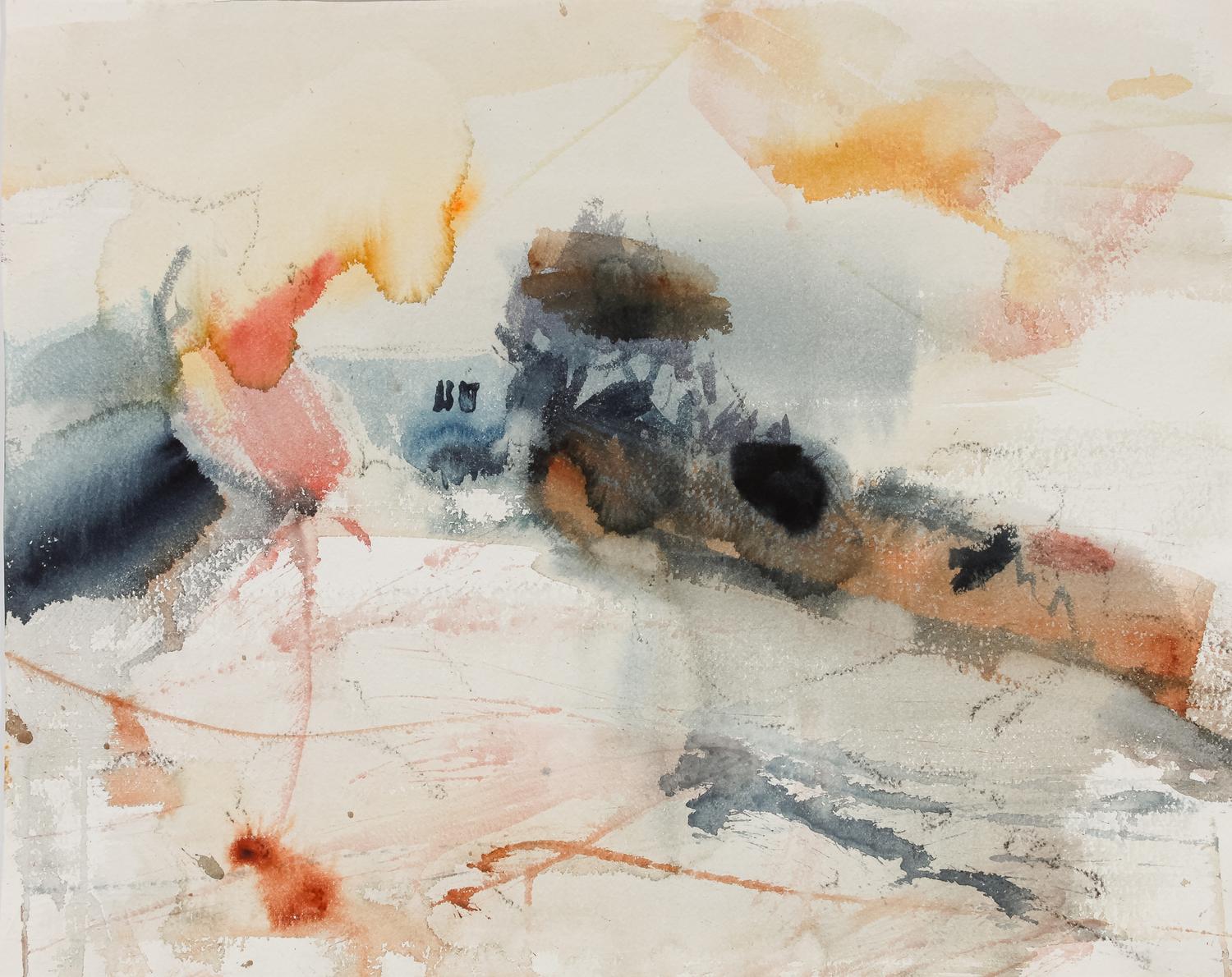 A Group of Eight Preparatory Sketches and Watercolors