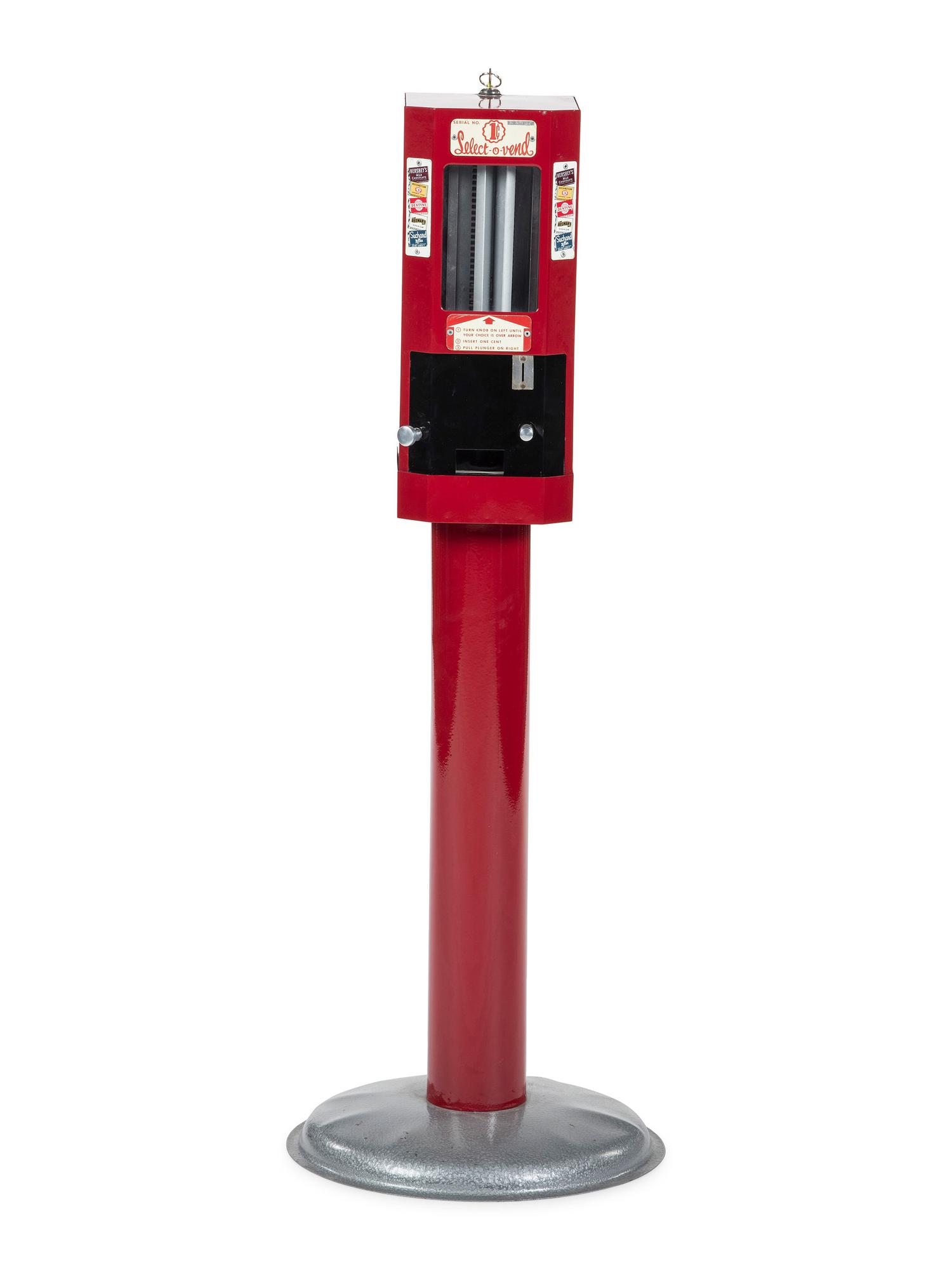 A 1 Cent Select-O-Vend on Stand