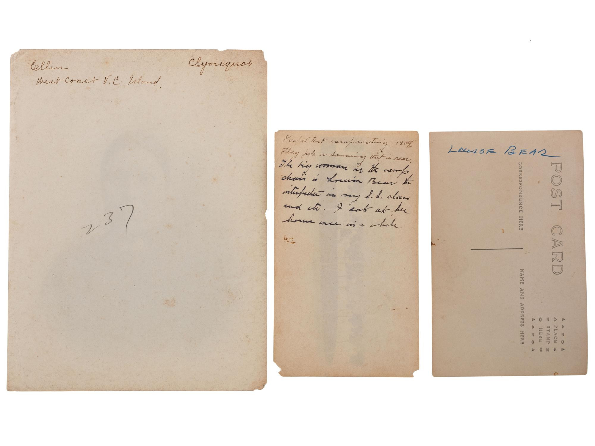 [NATIVE AMERICANS] -- [SOUTHWEST & ALASKA]. A group of 6 photographs, incl. female Native American subjects and view of Sitka, Alaska, incl. Indian Town.