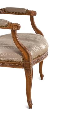 A Pair of Louis XVI Style Fauteuils