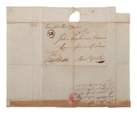 [FOUNDING FATHER]. WOLCOTT, Oliver Jr. (1760-1833). Letter signed ("Oliv. Wolcott Jr.") as Comptroller. "Treasury Department, Comptroller's Office," 20 January 1794. With free franked envelope.