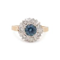 SAPPHIRE AND DIAMOND RING