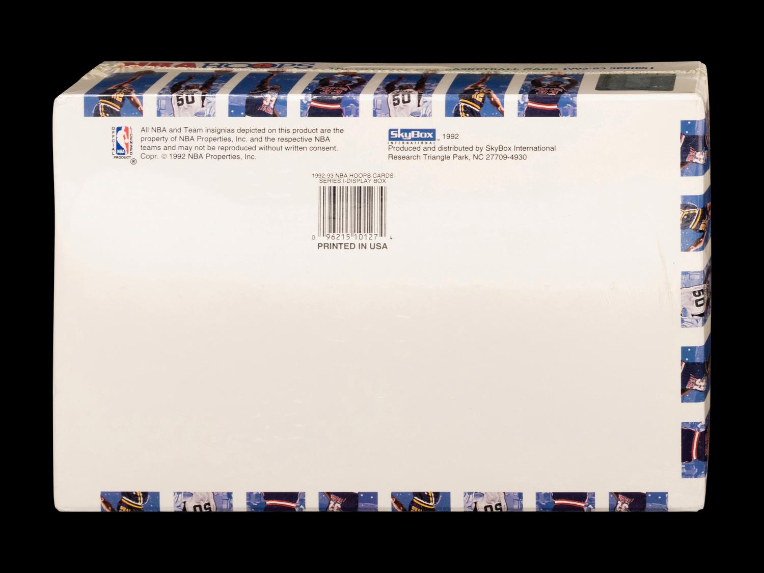 An Unopened 1992-93 NBA Hoops Series 1 Basketball Card Box