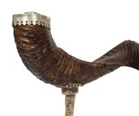 An Anthony Redmile Ram's Horn on Silver-Plate Claw Foot