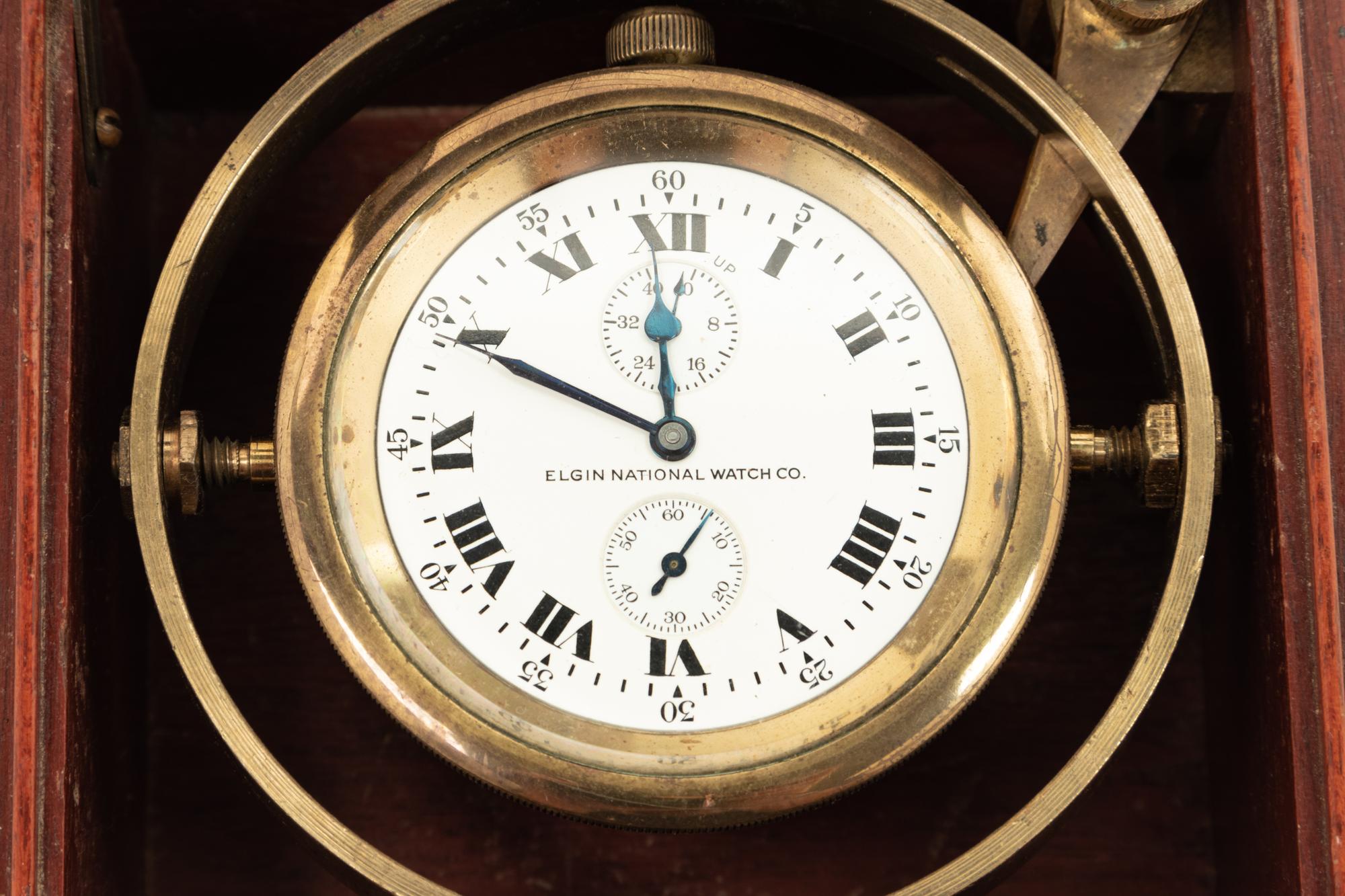 An American Mahogany Cased Two-Day Ship's Chronometer