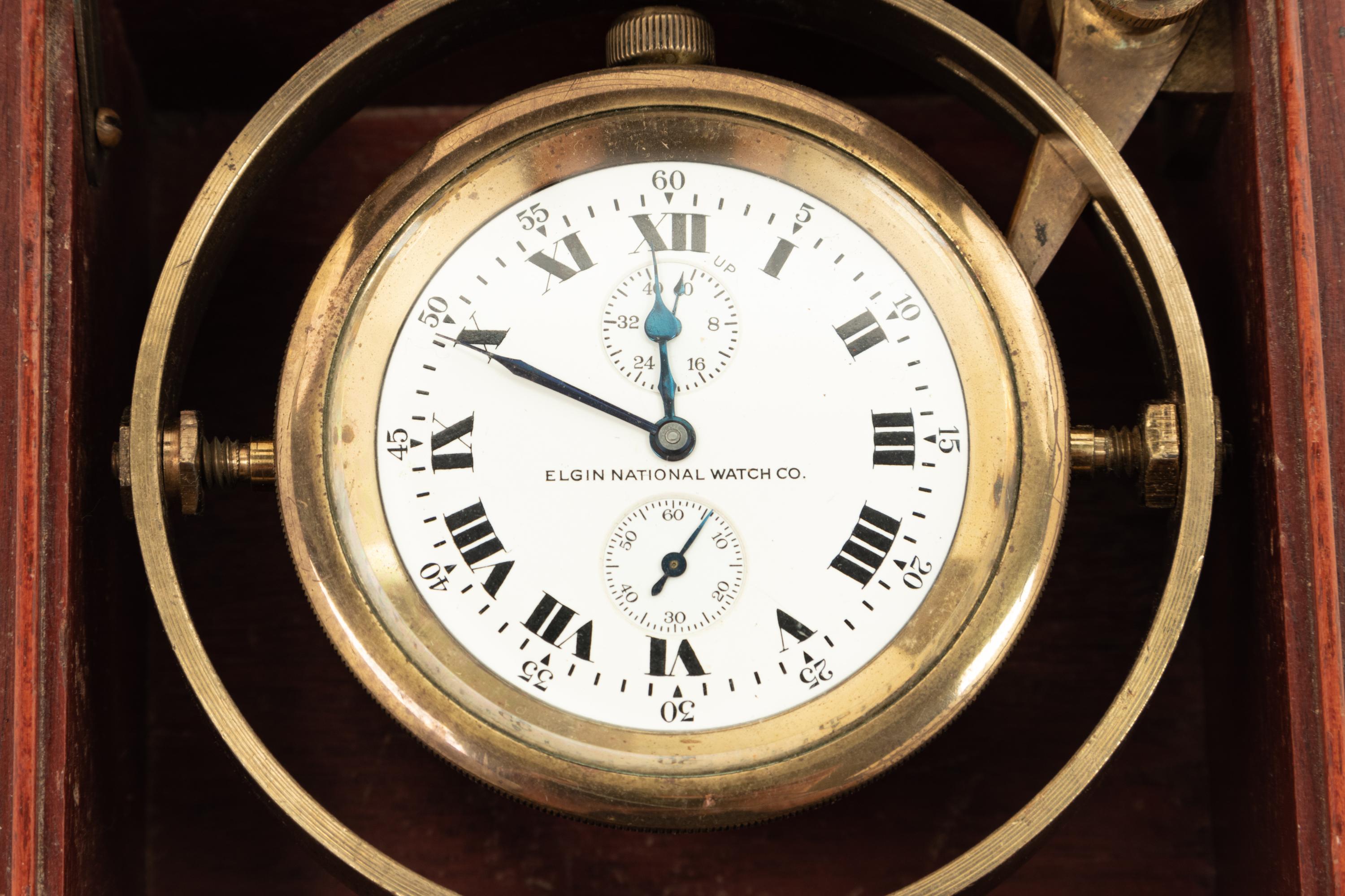 An American Mahogany Cased Two-Day Ship's Chronometer