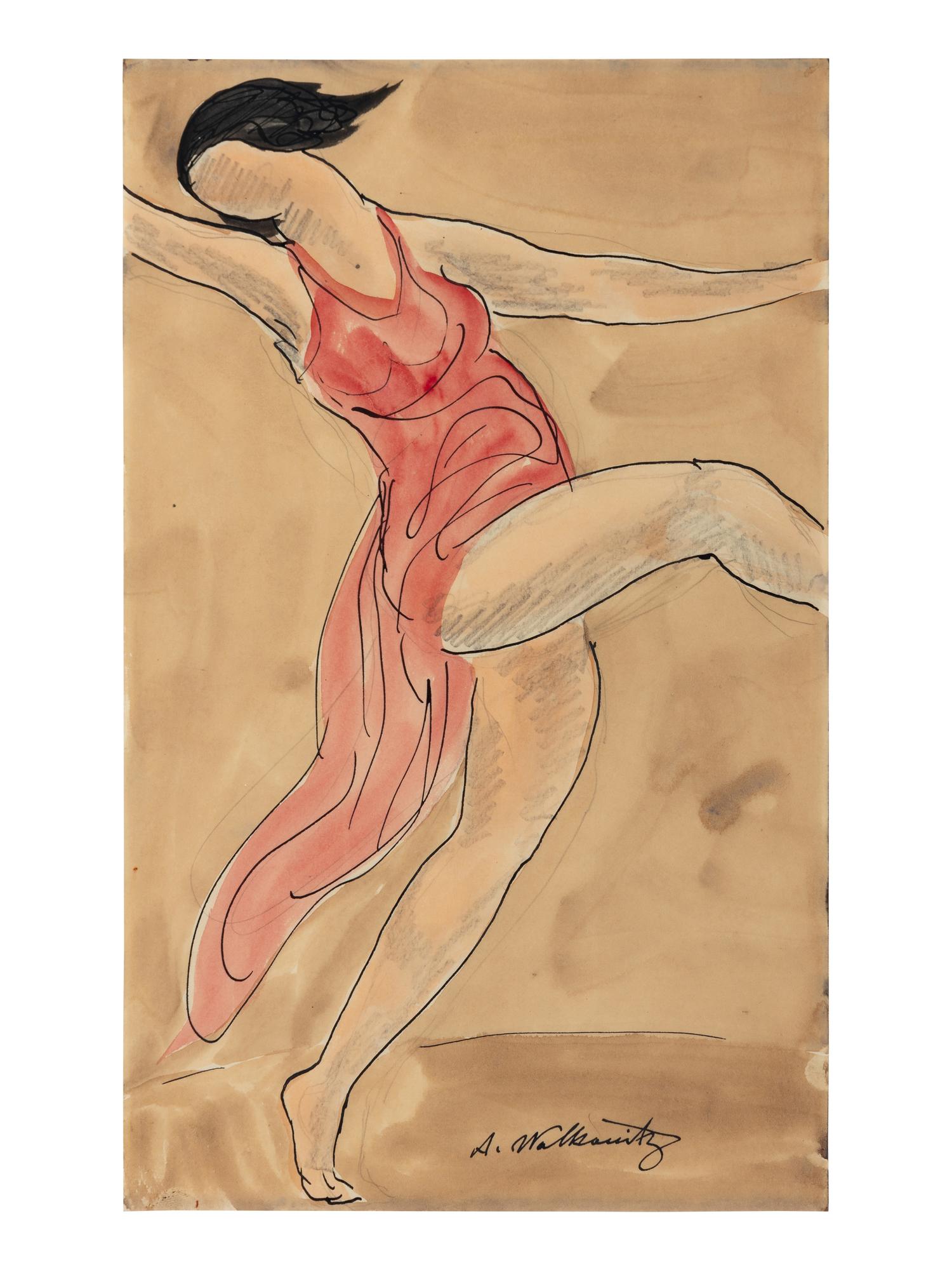Isadora Duncan Dancing