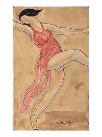 Isadora Duncan Dancing