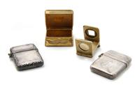 A Miniature Brass Magnifying Lens, Width of first overall 1 1/8 inches.