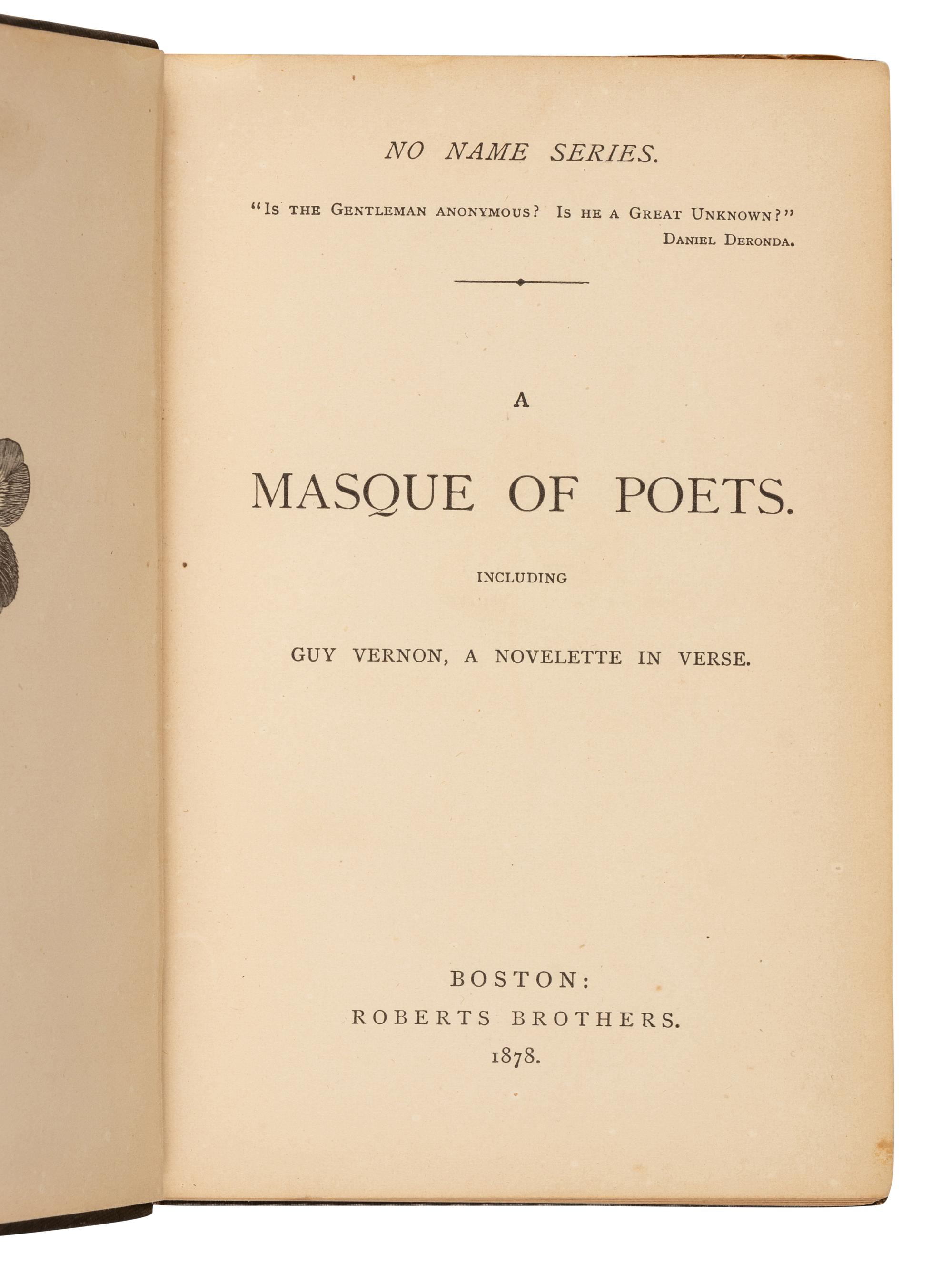 [DICKINSON, Emily (1830-1886)]. “Success.” In: A Masque of Poets . Boston: Roberts Brothers, 1878.