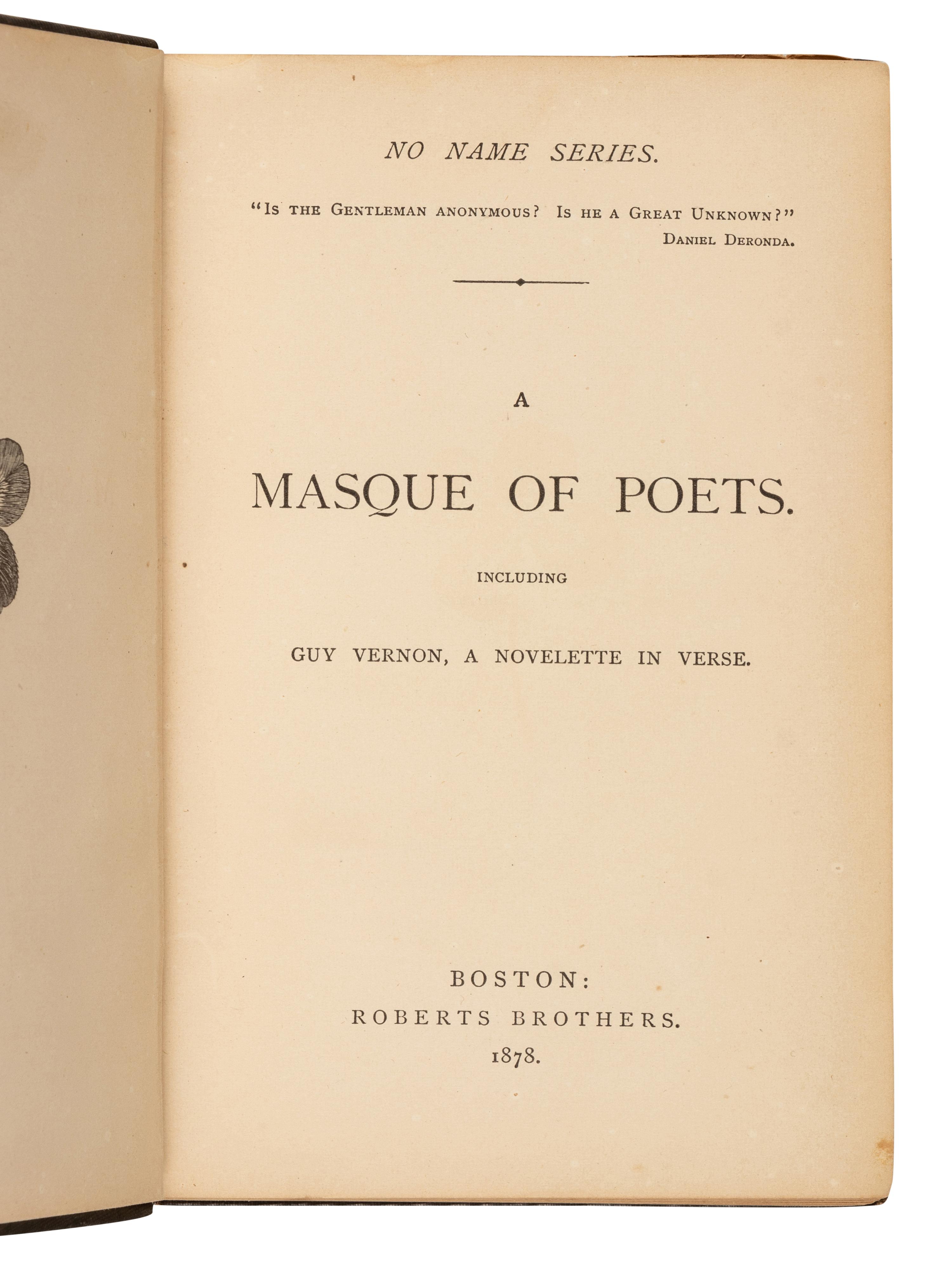 [DICKINSON, Emily (1830-1886)]. “Success.” In: A Masque of Poets . Boston: Roberts Brothers, 1878.