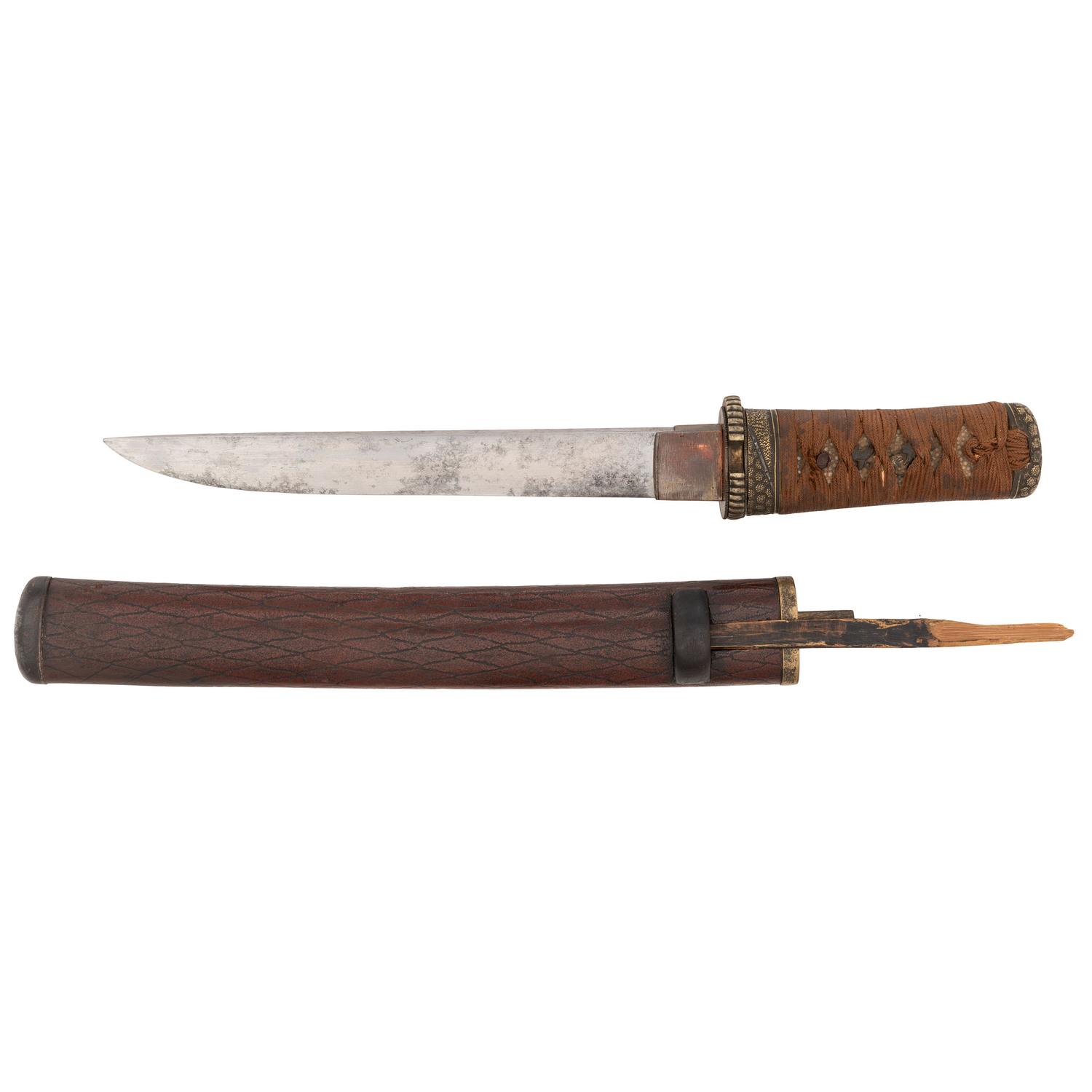 Japanese Tanto in Attractive Mounts