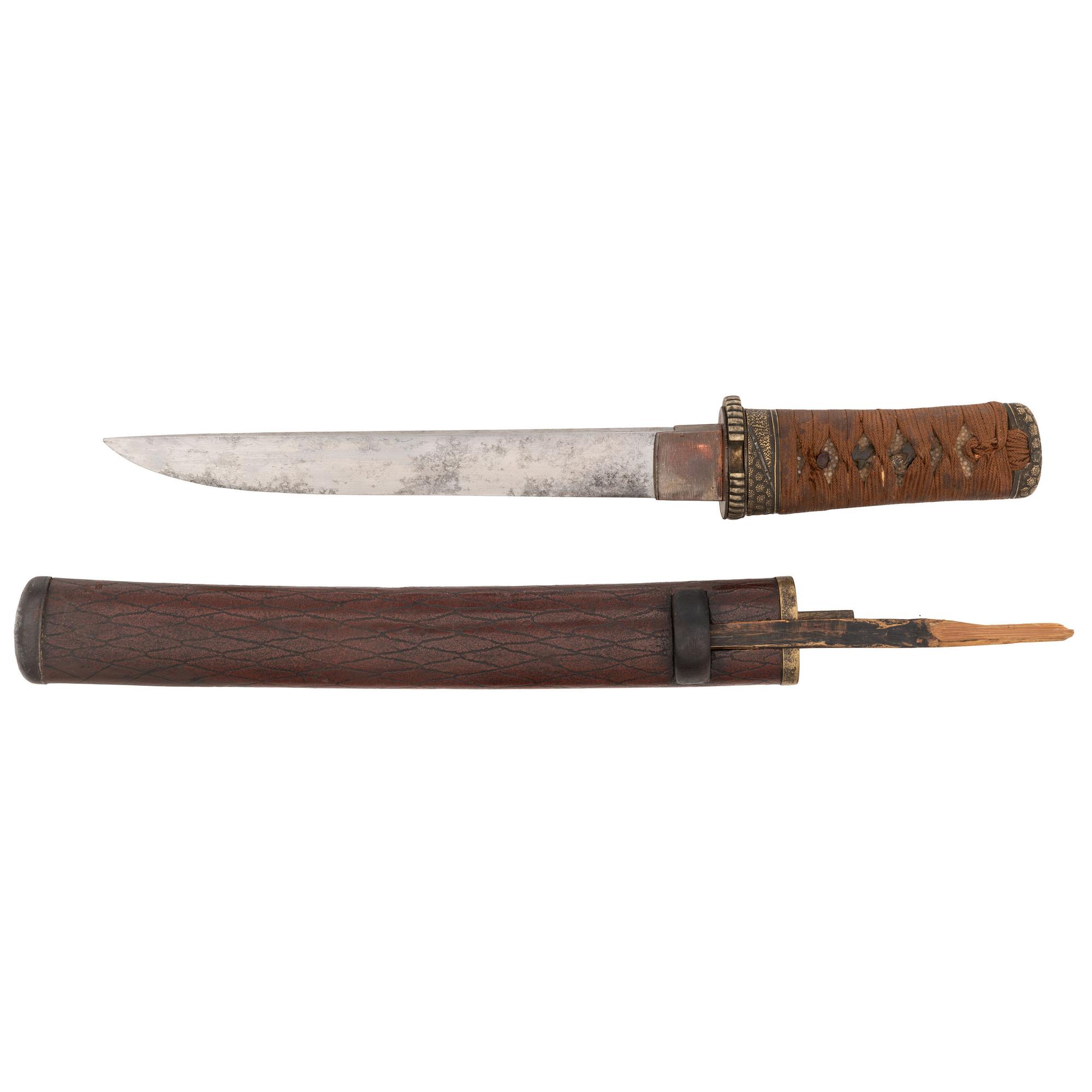 Japanese Tanto in Attractive Mounts