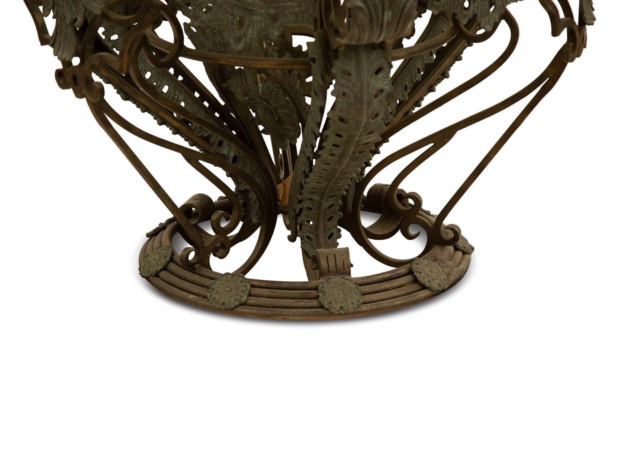 A French Rococo Style Cast Iron Center Table