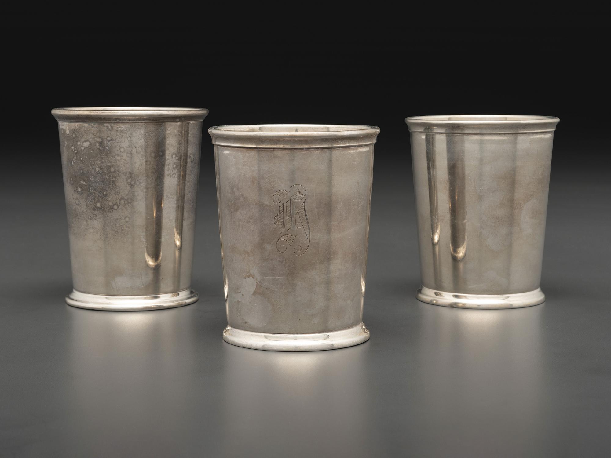 Three Silver Julep Cups