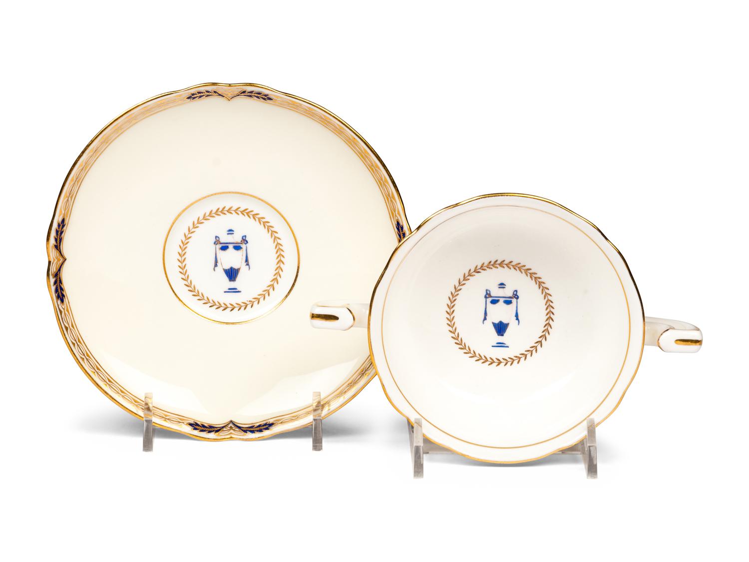 A Minton Porcelain Dinner Service
