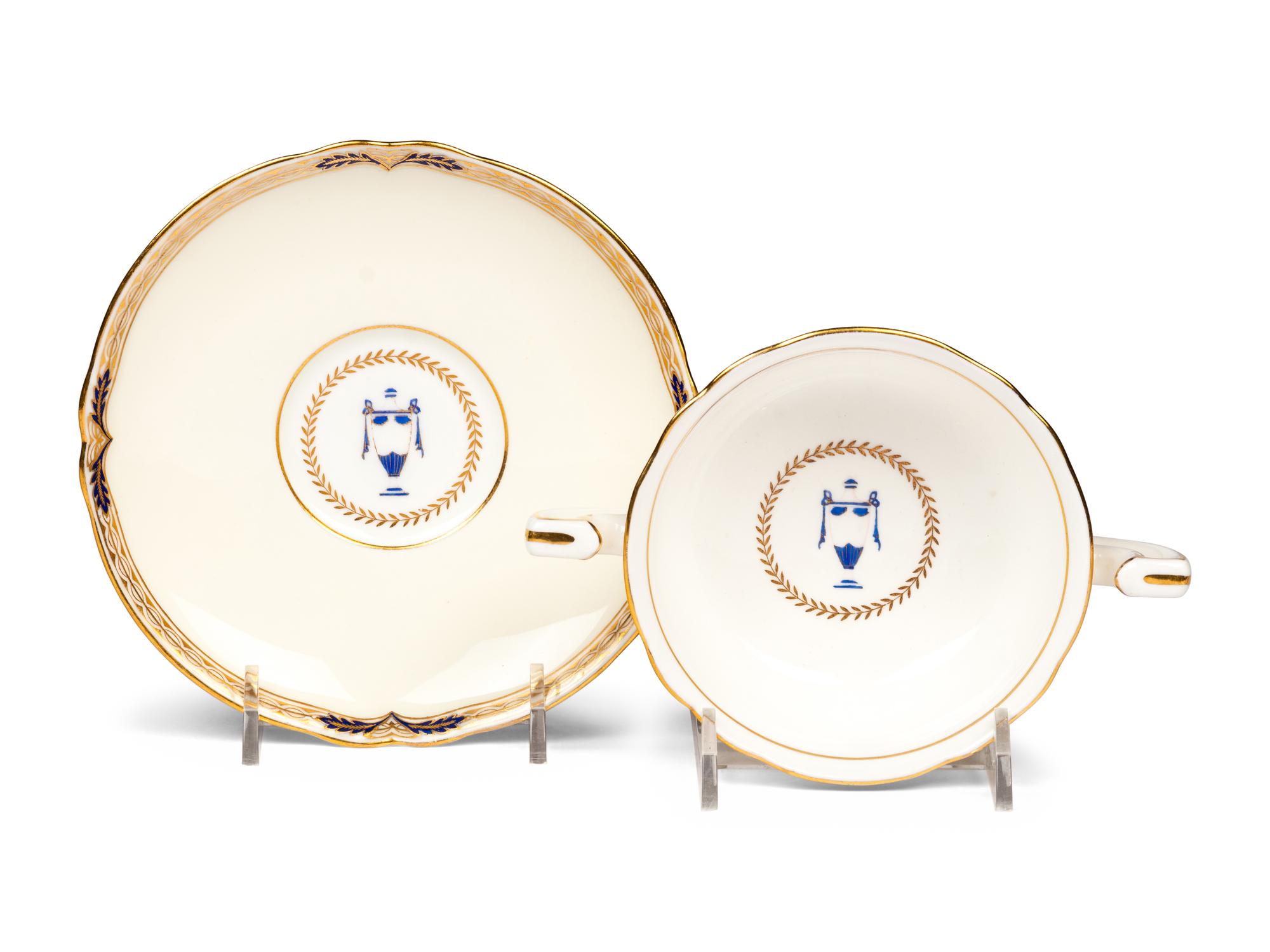 A Minton Porcelain Dinner Service