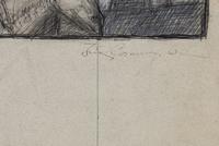 A Group of Eight Preparatory Sketches and Watercolors