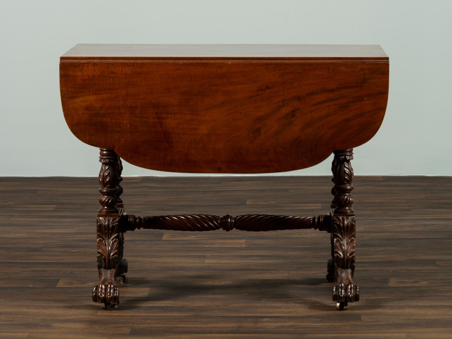 A Classical Mahogany Drop-Leaf Table