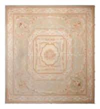 A Large Aubusson Style Wool Carpet