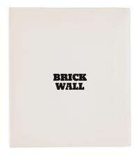 [ARTIST'S BOOK]. LEWITT, Sol (1929-2007). Brick Wall. New York: Tanglewood Press, 1977.