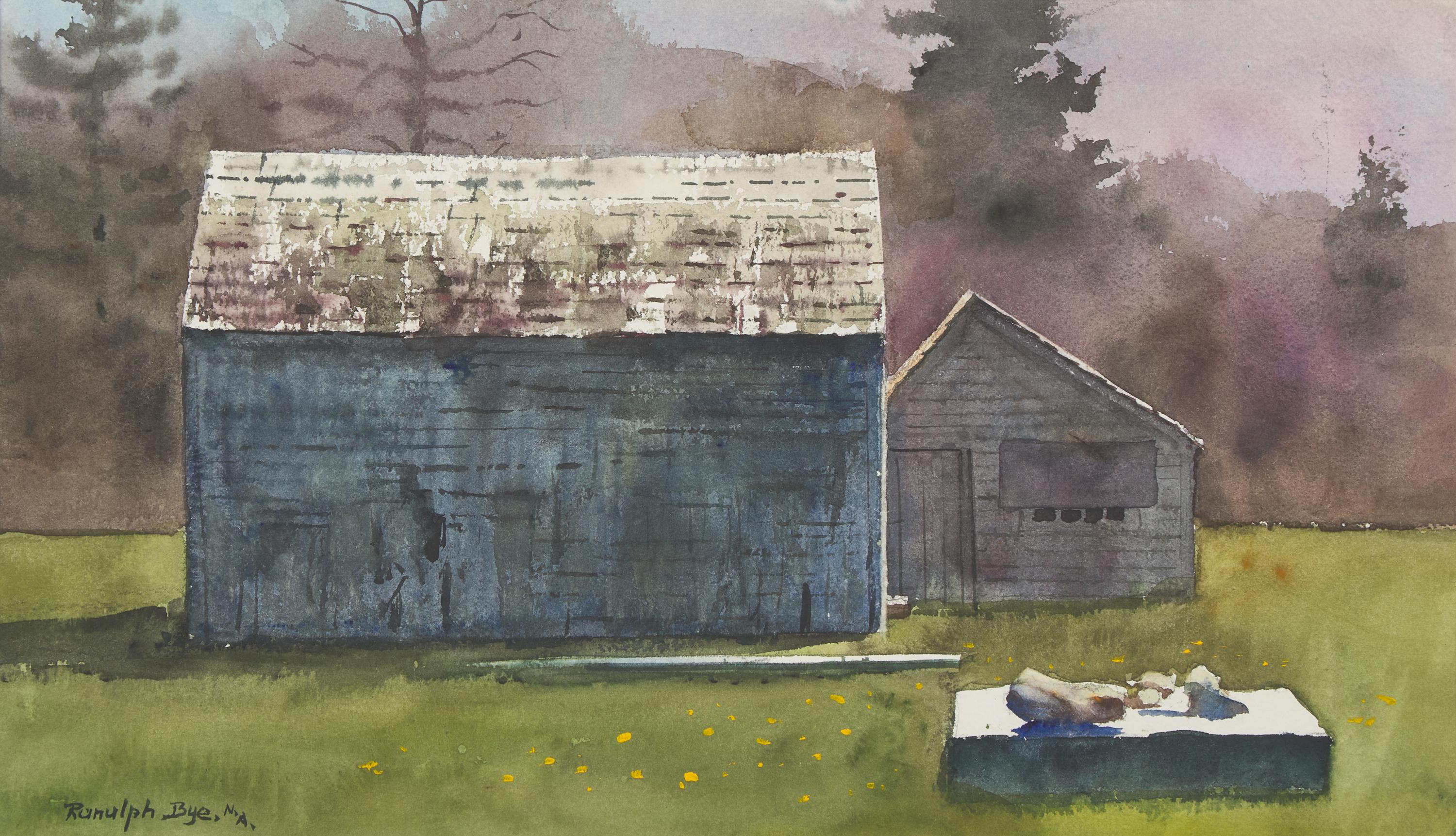 Ranulph Bye (American, 1916-2003) — Weathered Shingles, Turkey Cove