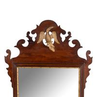 A George III Style Parcel-Gilt Mahogany Mirror