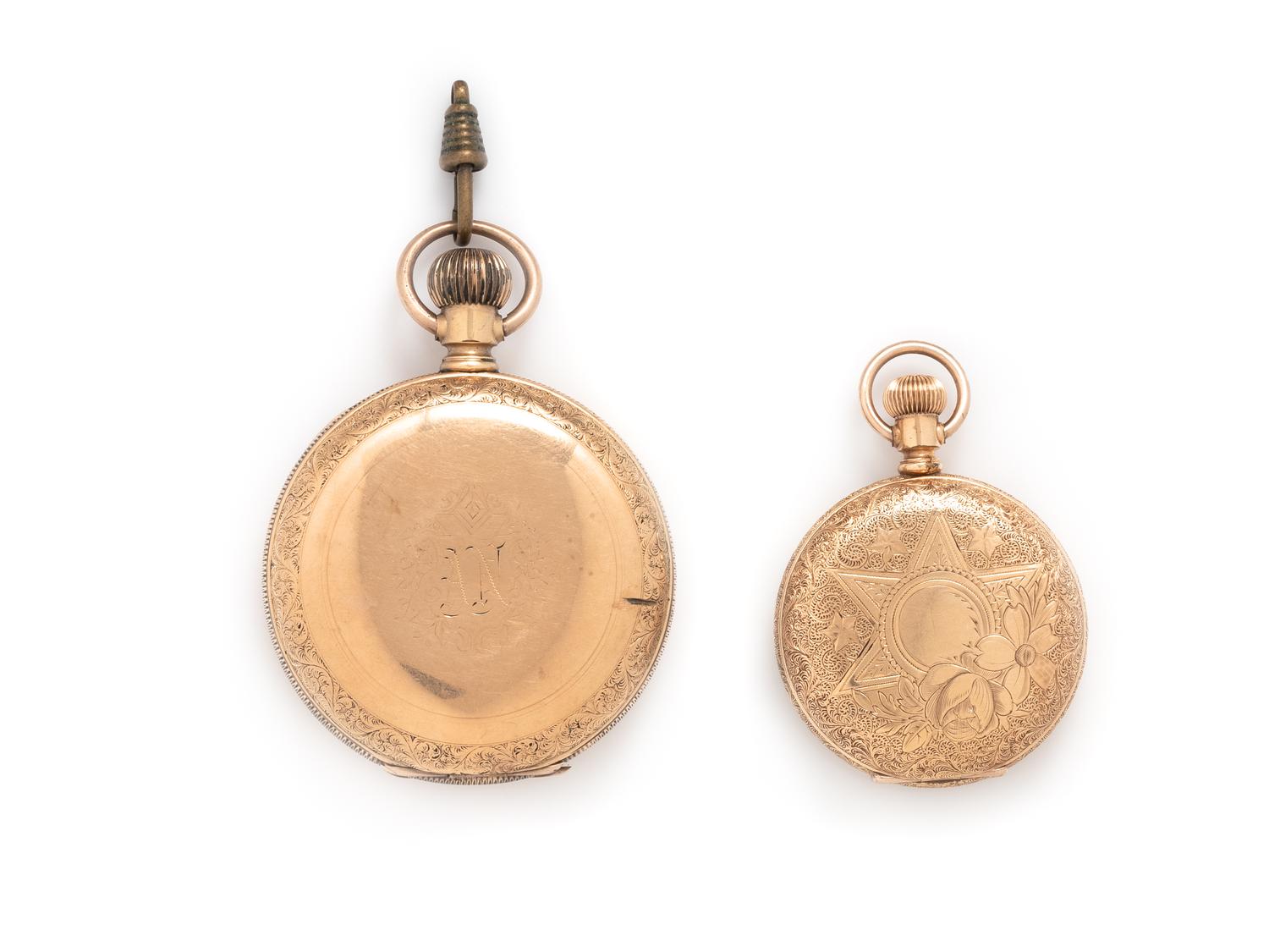 COLLECTION OF HUNTER CASE POCKET WATCHES