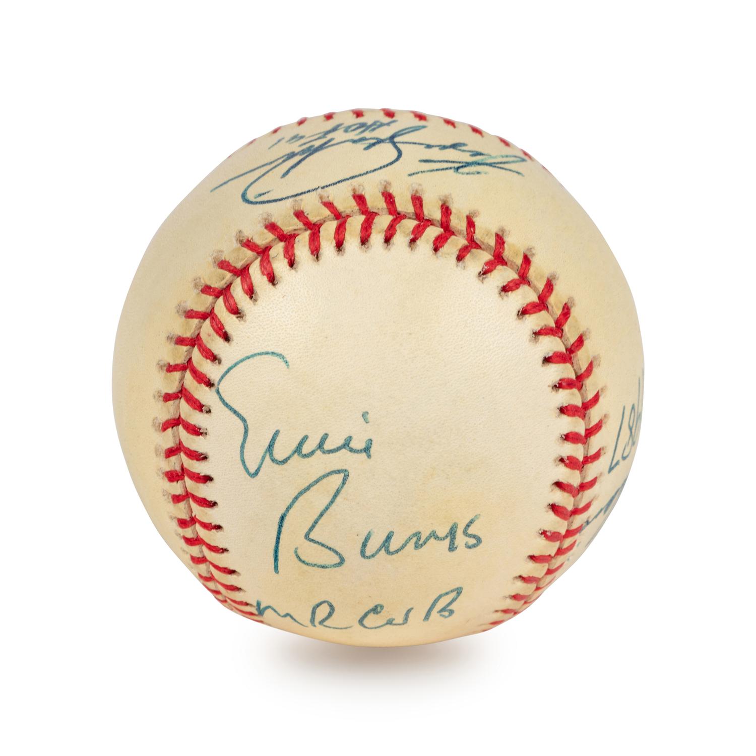 A Multi Signed Chicago Cubs Hall of Fame Autograph Baseball (Beckett Authentication Services BAS Certified),