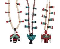 Kewa Depression Era Thunderbird Necklaces