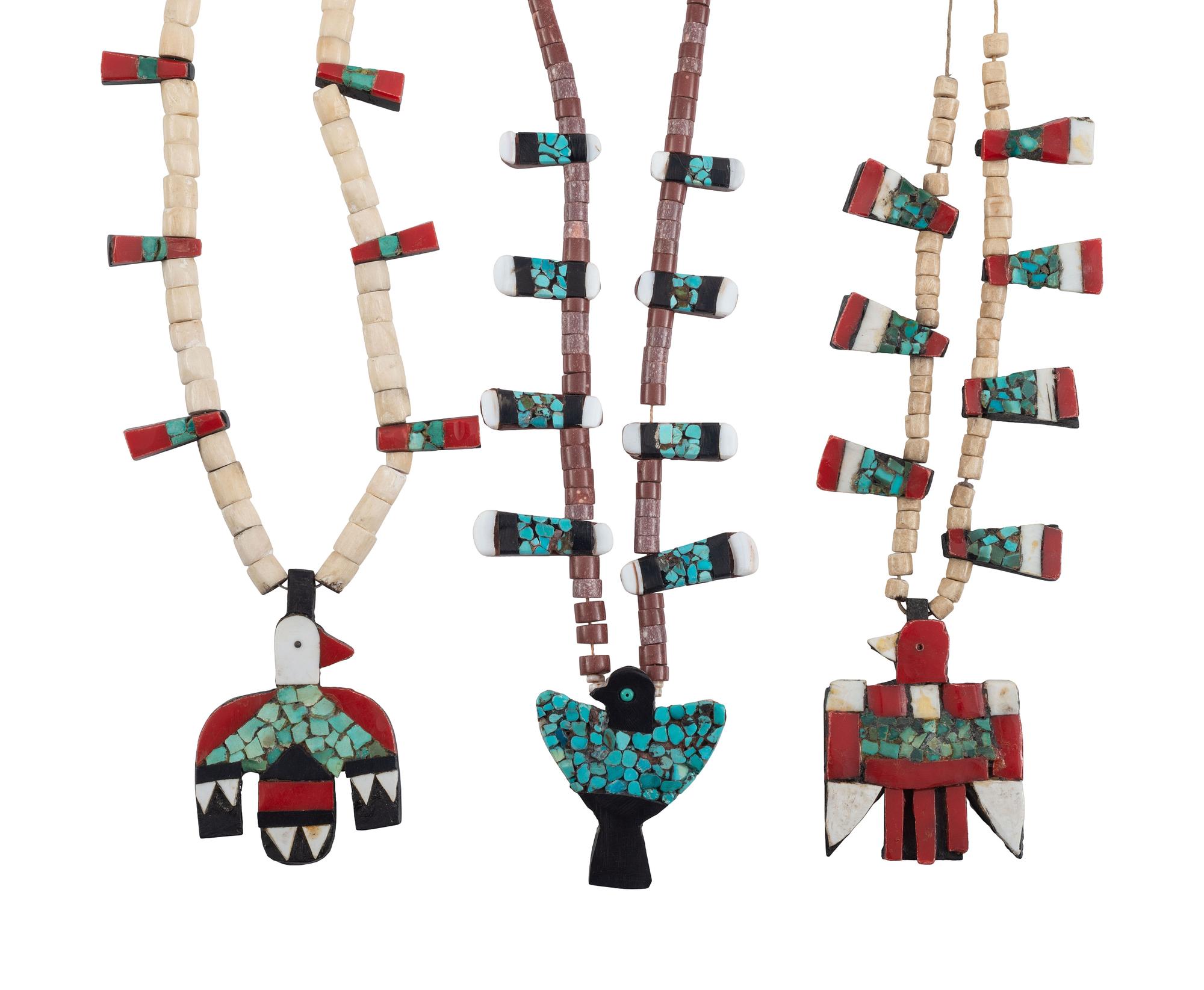 Kewa Depression Era Thunderbird Necklaces