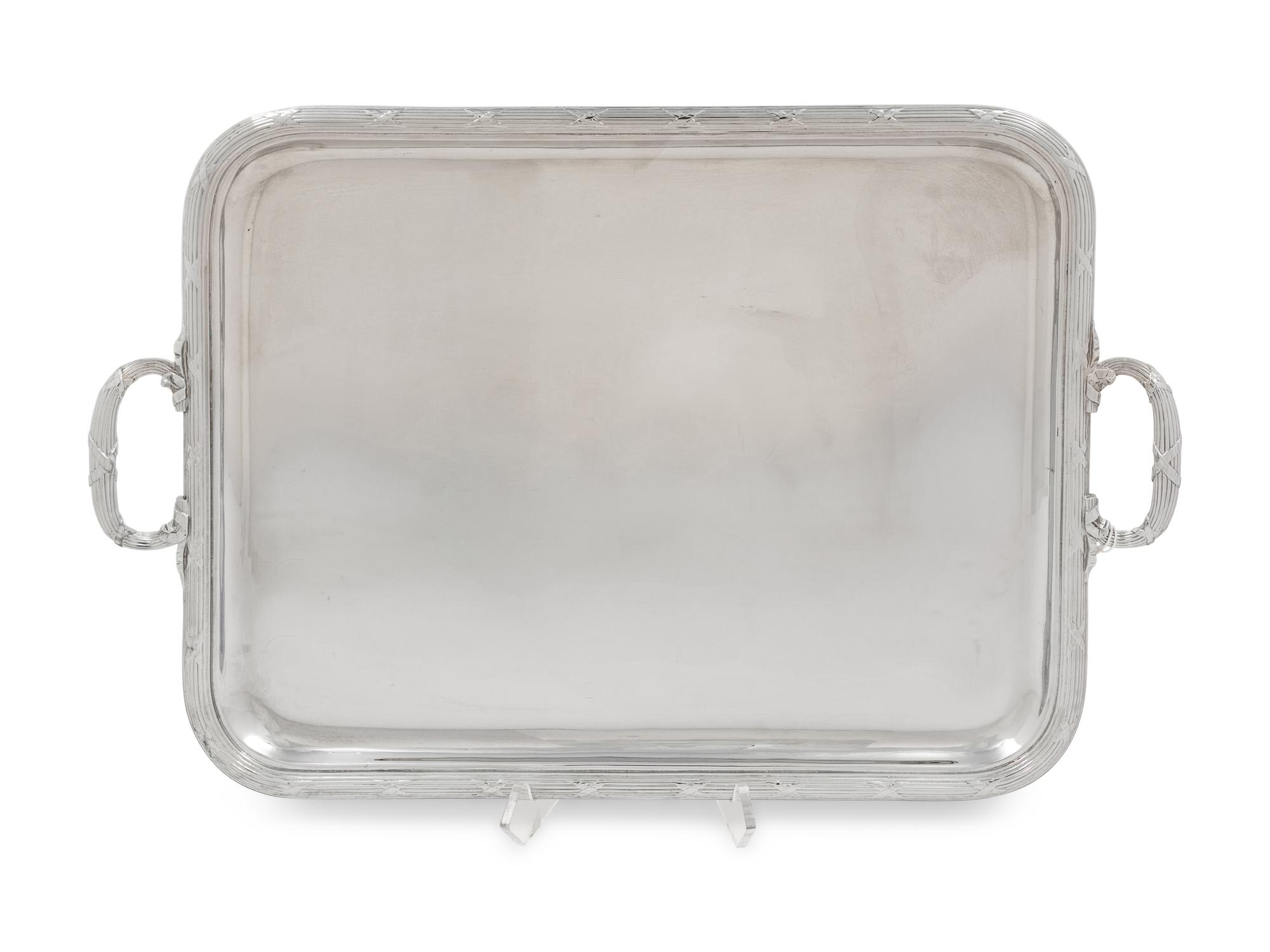 A Christofle Silver-Plate Tray