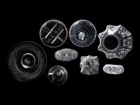 A Group of Molded and Cut Glass Serving Articles