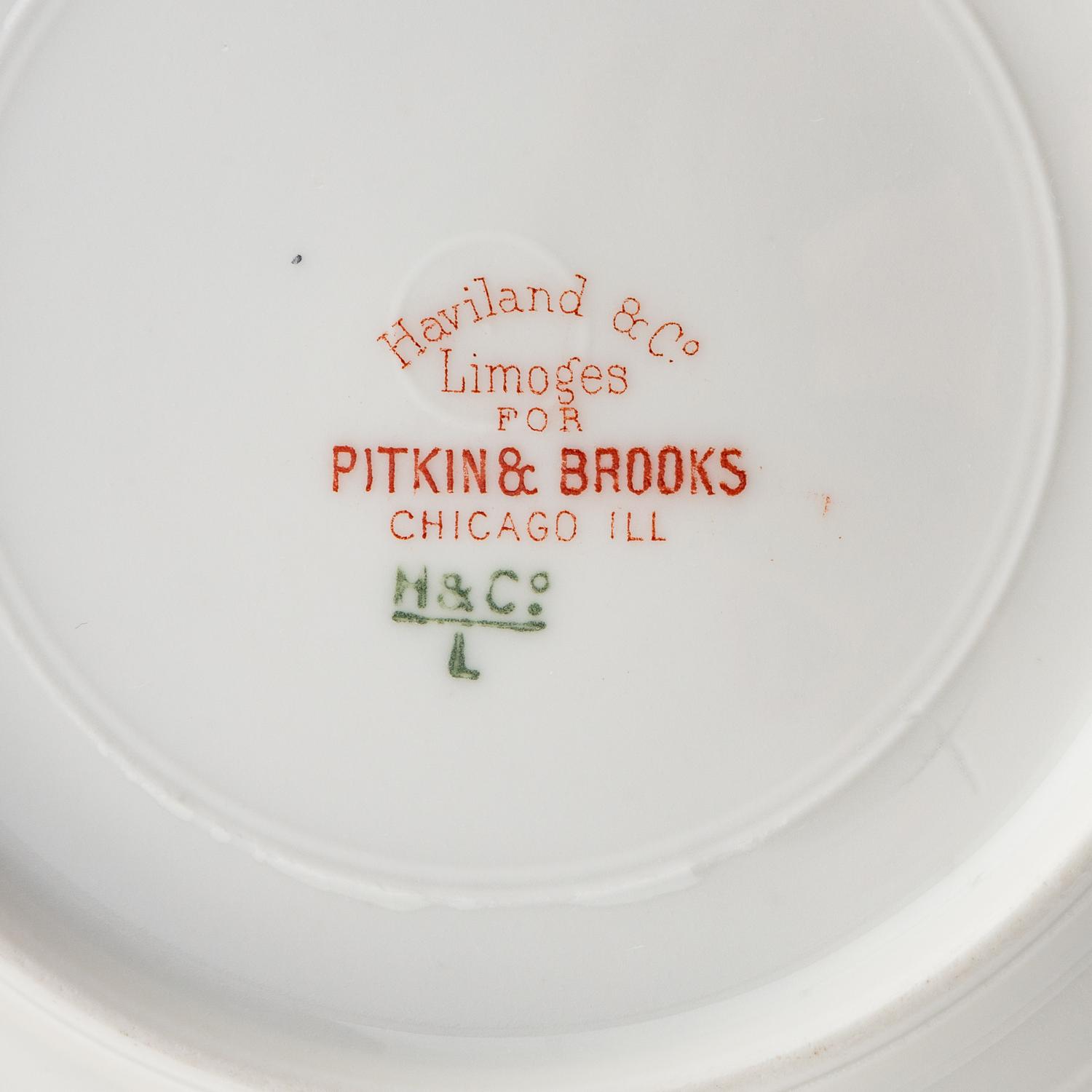 A Group of Haviland Limoges Porcelain Plates