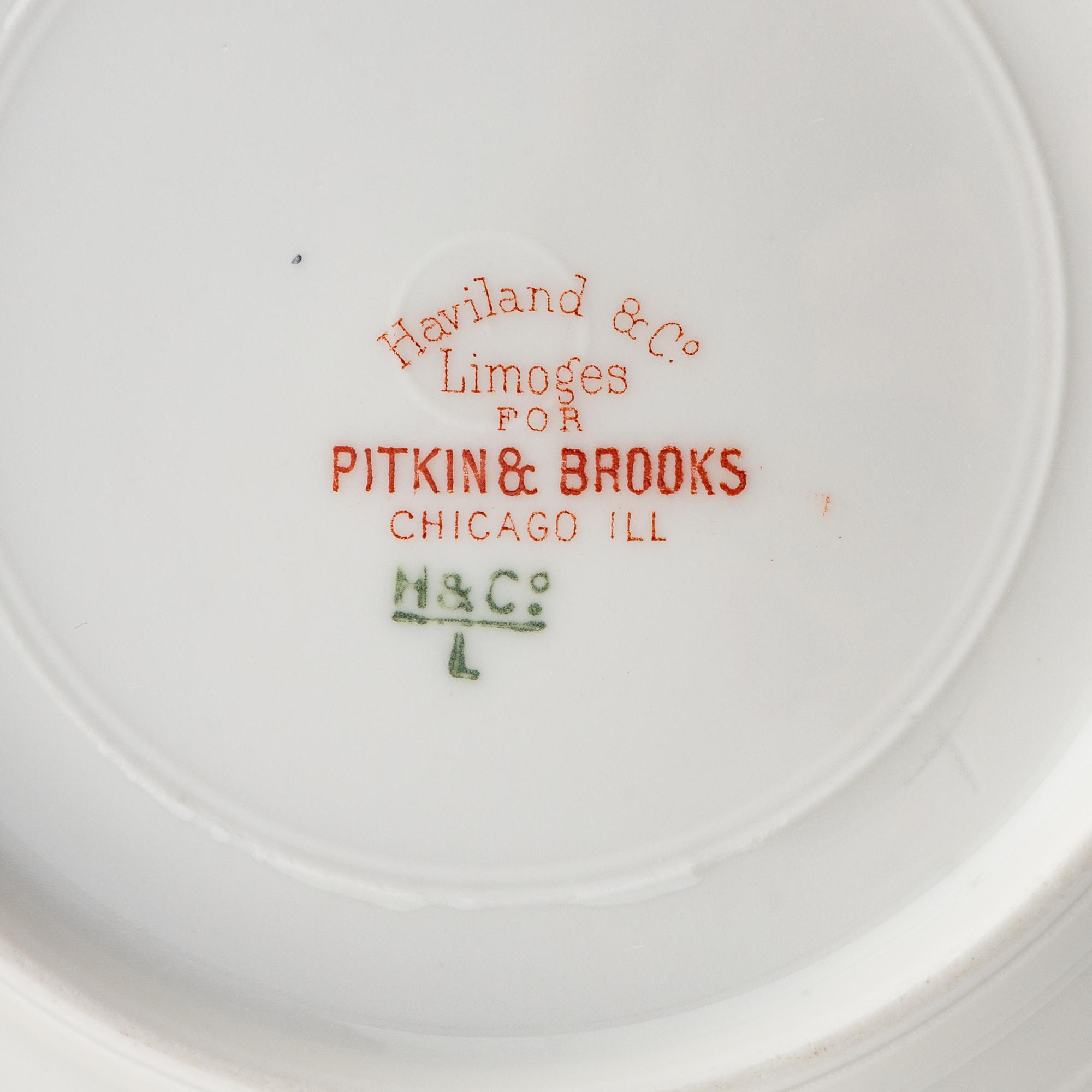 A Group of Haviland Limoges Porcelain Plates