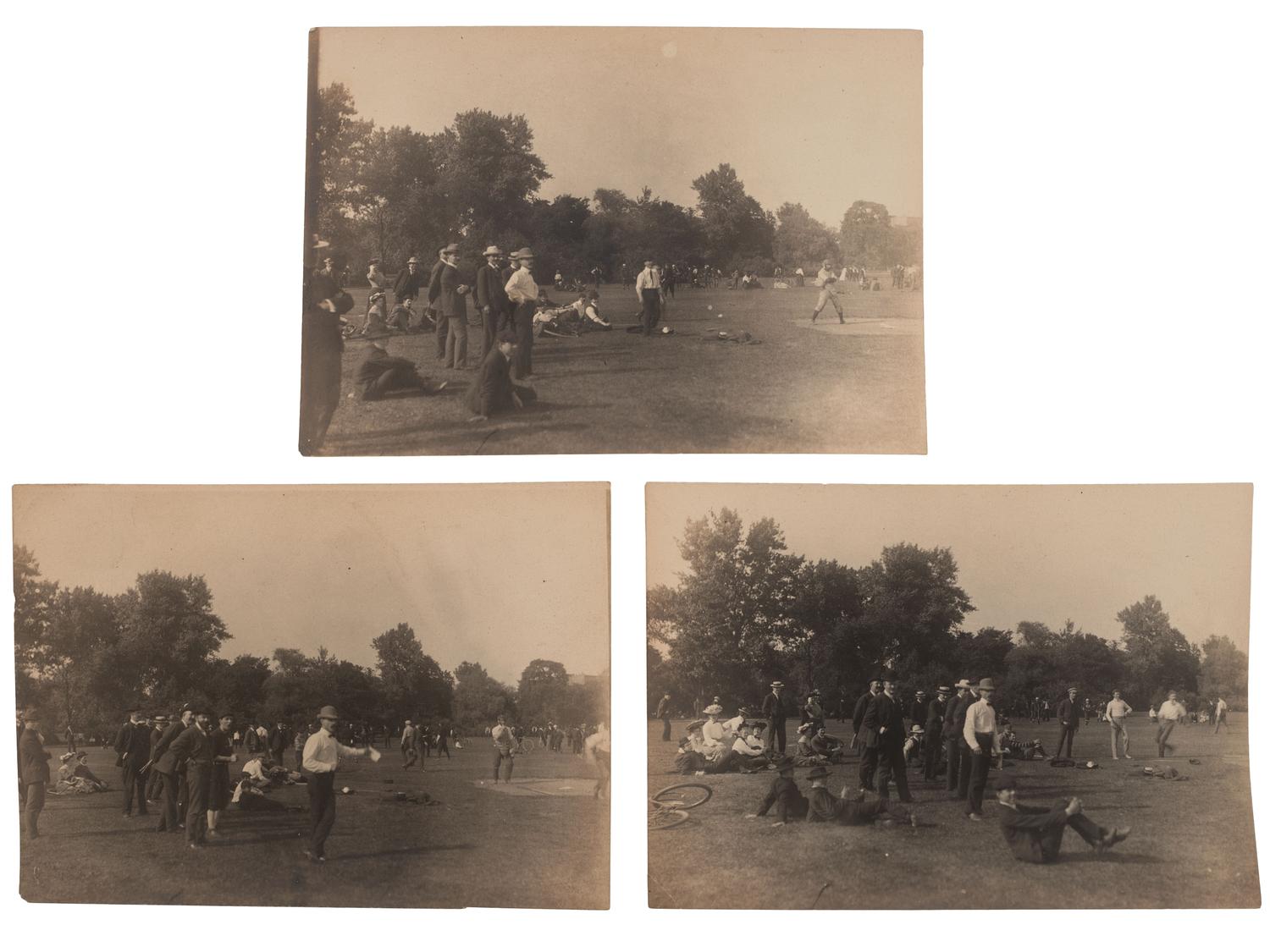 [BASEBALL]. A group of early baseball photographs, comprising:
