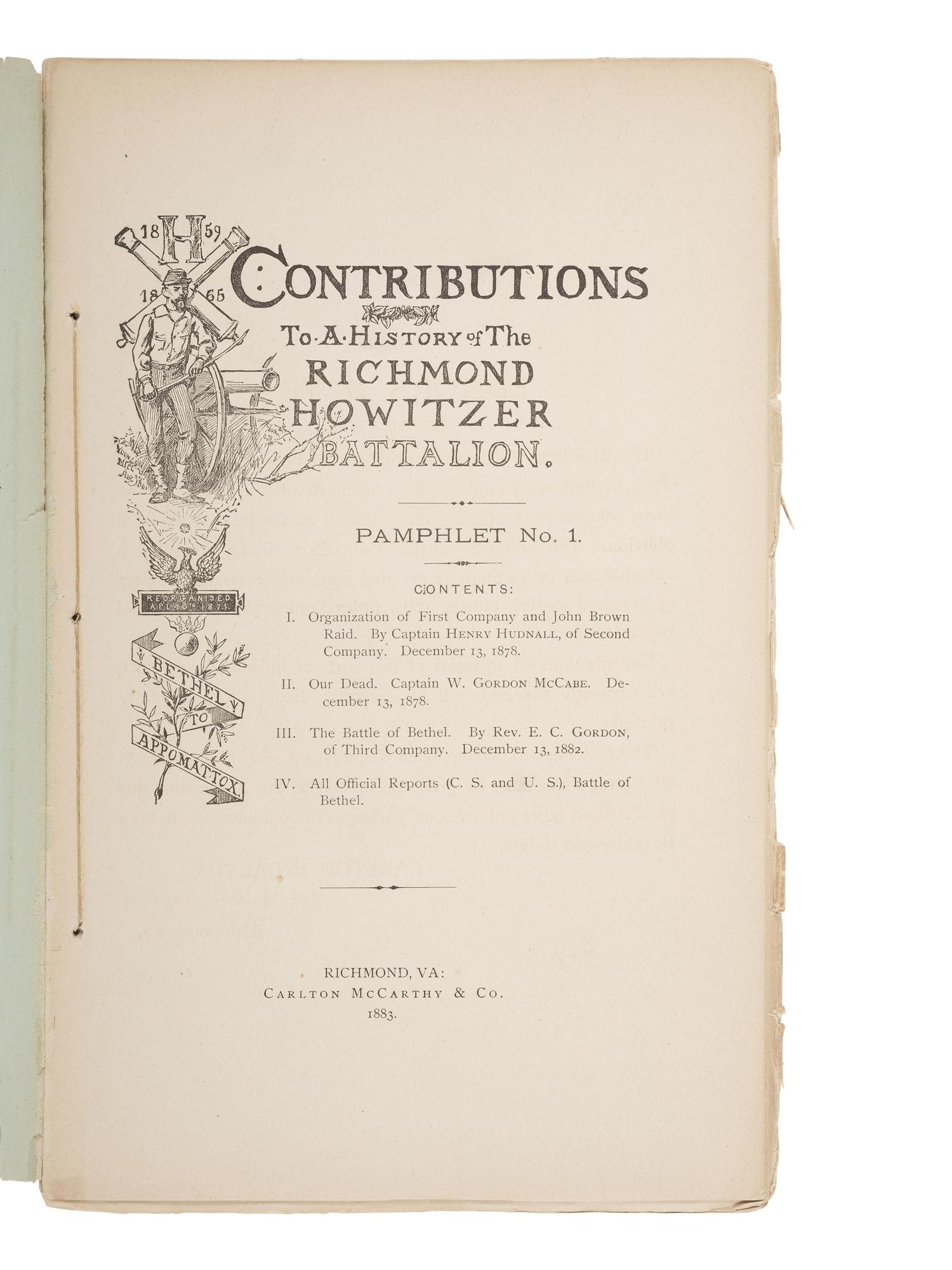 [CIVIL WAR]. LEE, James K. The Volunteer's Hand Book: Containing...Hardee's Infantry Tactics. 1861.