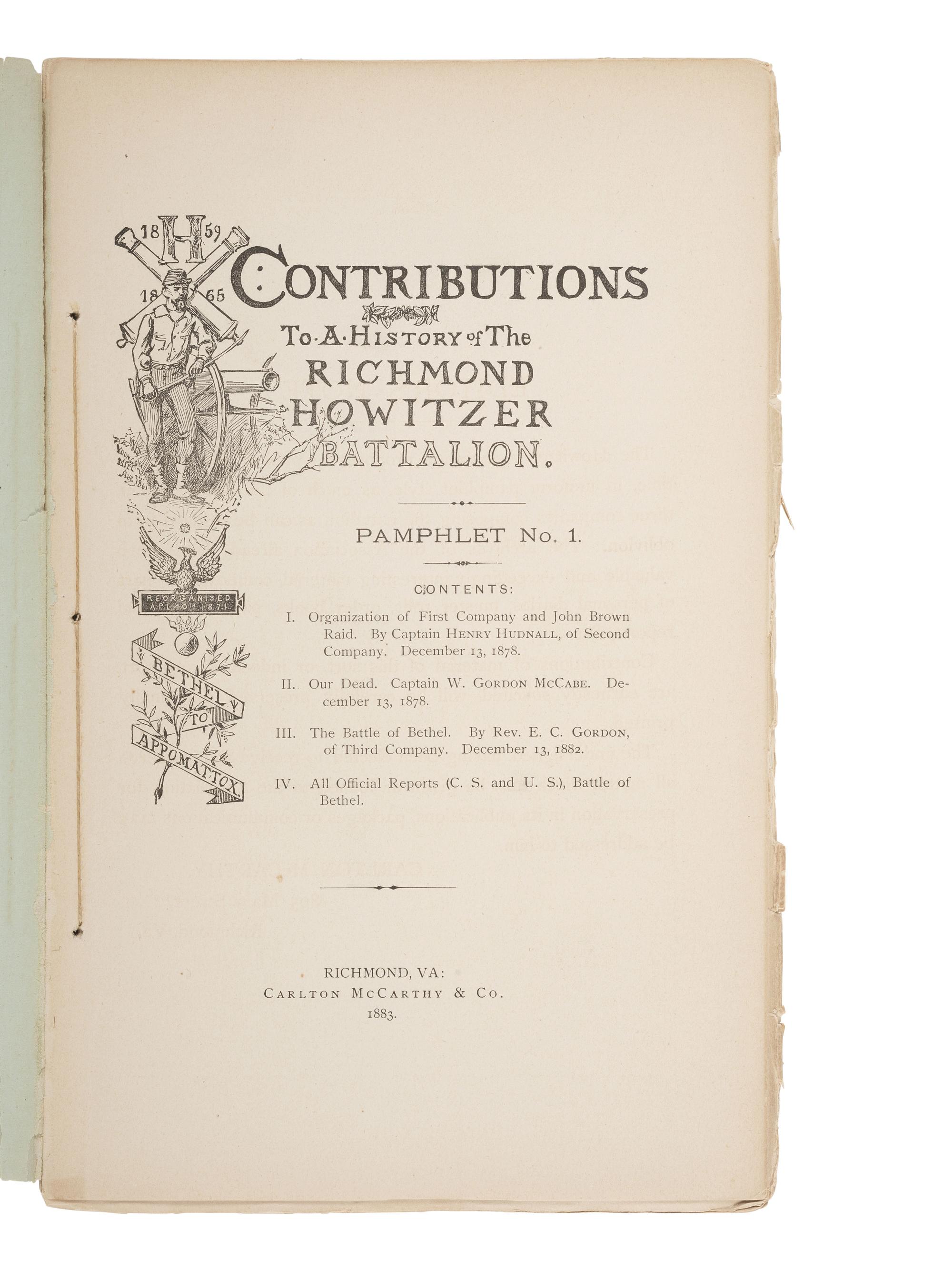 [CIVIL WAR]. LEE, James K. The Volunteer's Hand Book: Containing...Hardee's Infantry Tactics. 1861.