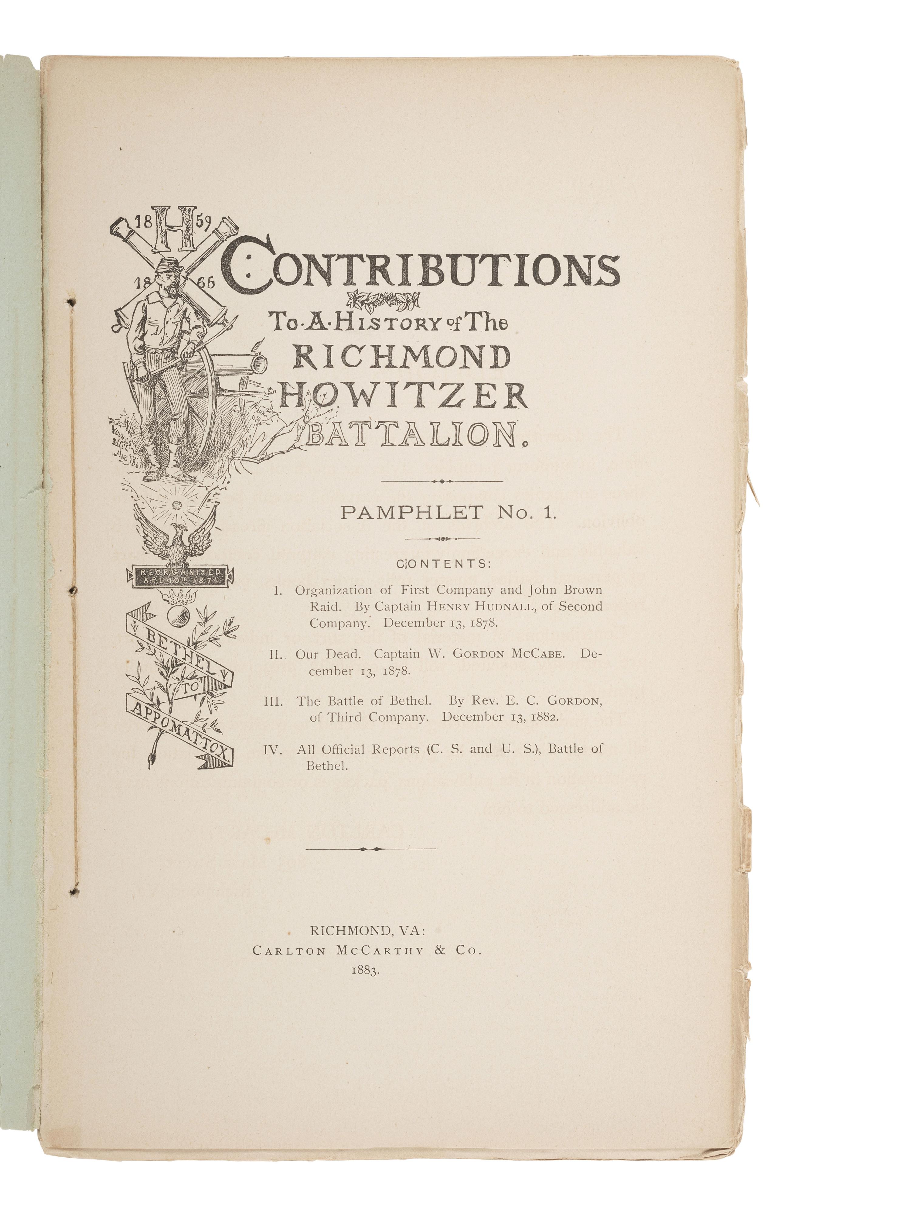 [CIVIL WAR]. LEE, James K. The Volunteer's Hand Book: Containing...Hardee's Infantry Tactics. 1861.