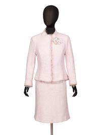 Chanel, Pink Tweed Skirt Suit
