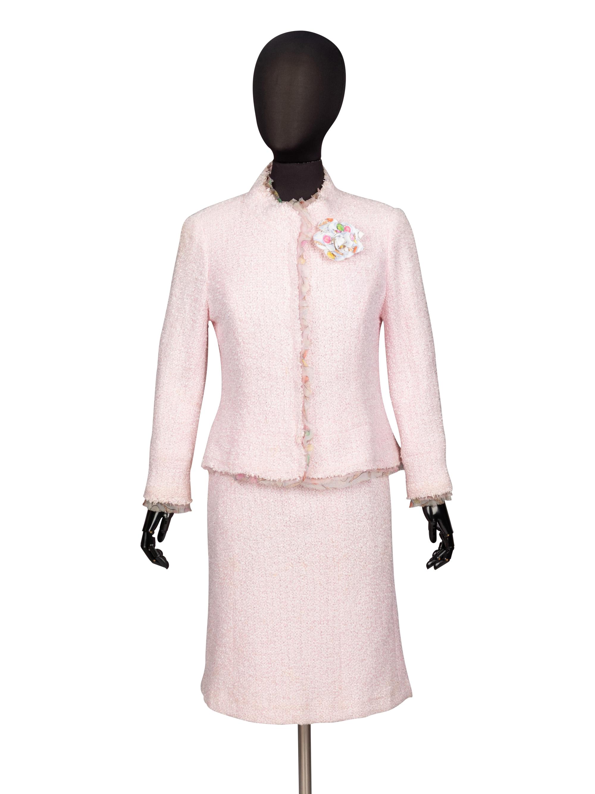 Chanel, Pink Tweed Skirt Suit