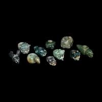 Ten Costa Rican-Style Greenstone Mace Heads