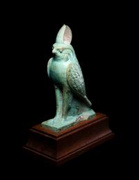 An Egyptian Faience Horus Falcon
